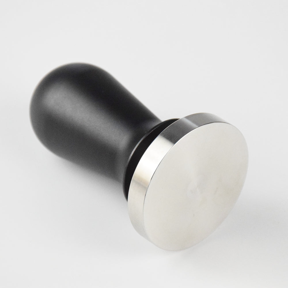 Coffee tamper Stainless steel base Black Aluminum handle - Brewing Edge