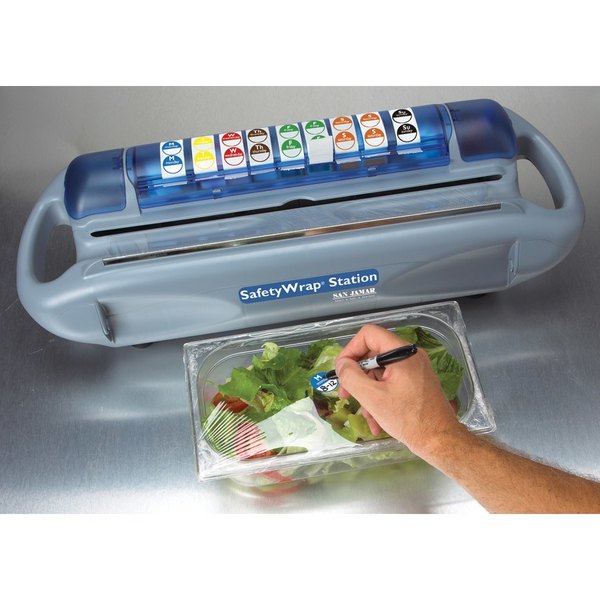 Saf-T-Wrap Film / Foil Station with Safety Blade and Label Dispenser