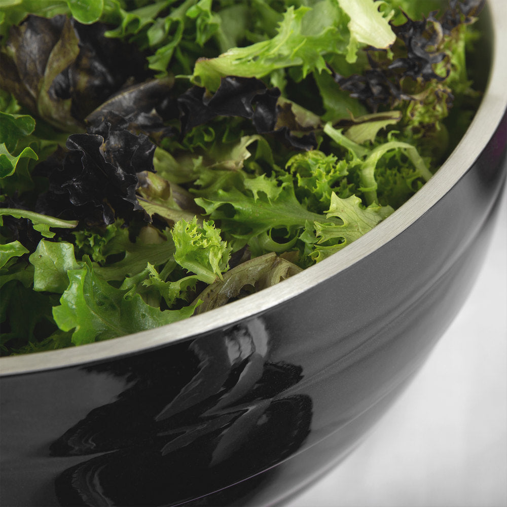 Vollrath  Double Wall Round Beehive 1.7 Qt. Serving Bowl - Black Black
