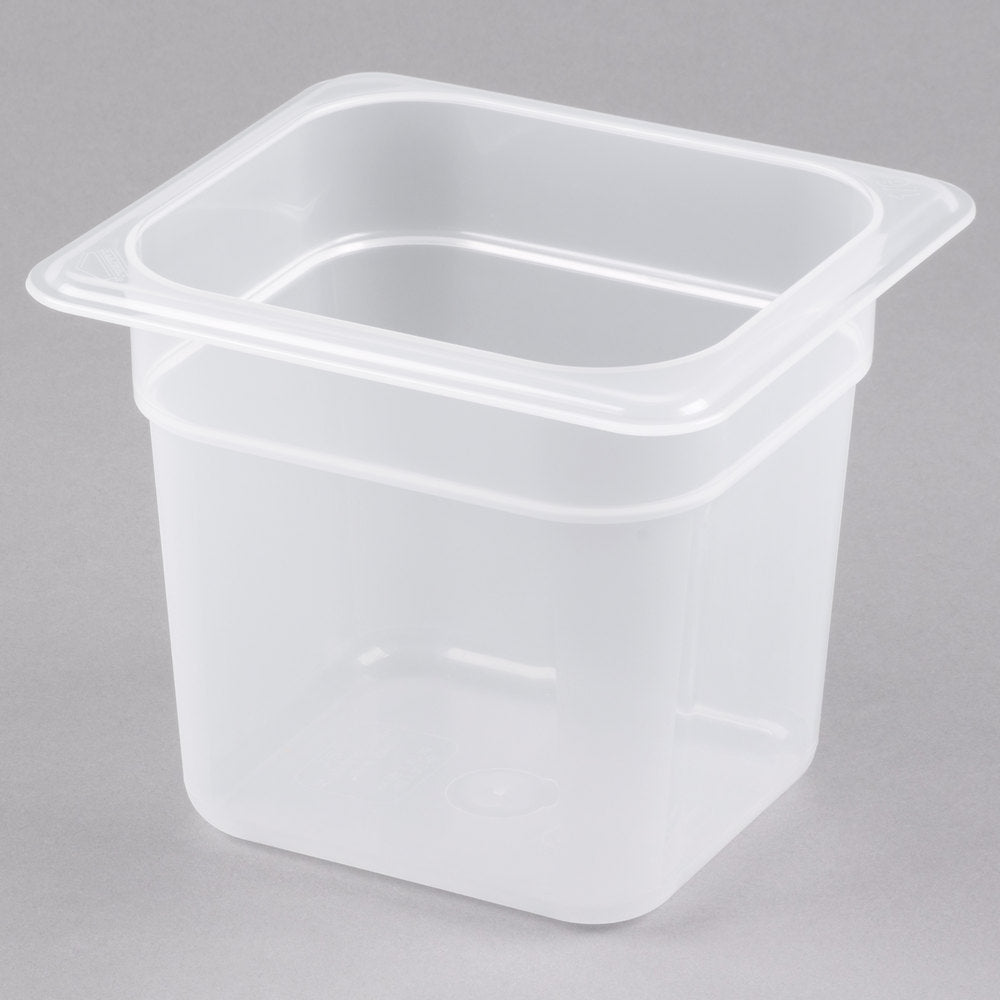 Cambro 1/6 Size Translucent Polypropylene Food Pan - 6" Deep