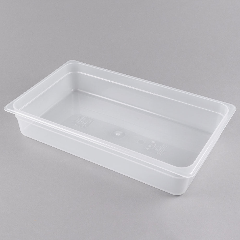 Cambro Full Size Translucent Polypropylene Food Pan - 4" Deep