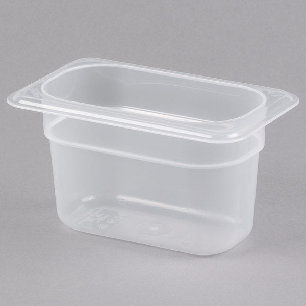 Cambro 1/9 Size Translucent Polypropylene Food Pan - 4" Deep