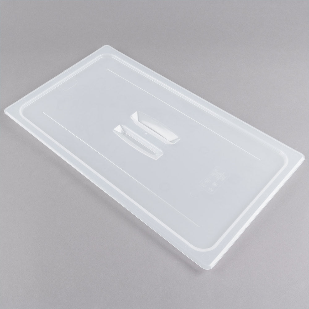Cambro Full Size Translucent Polypropylene Handled Lid