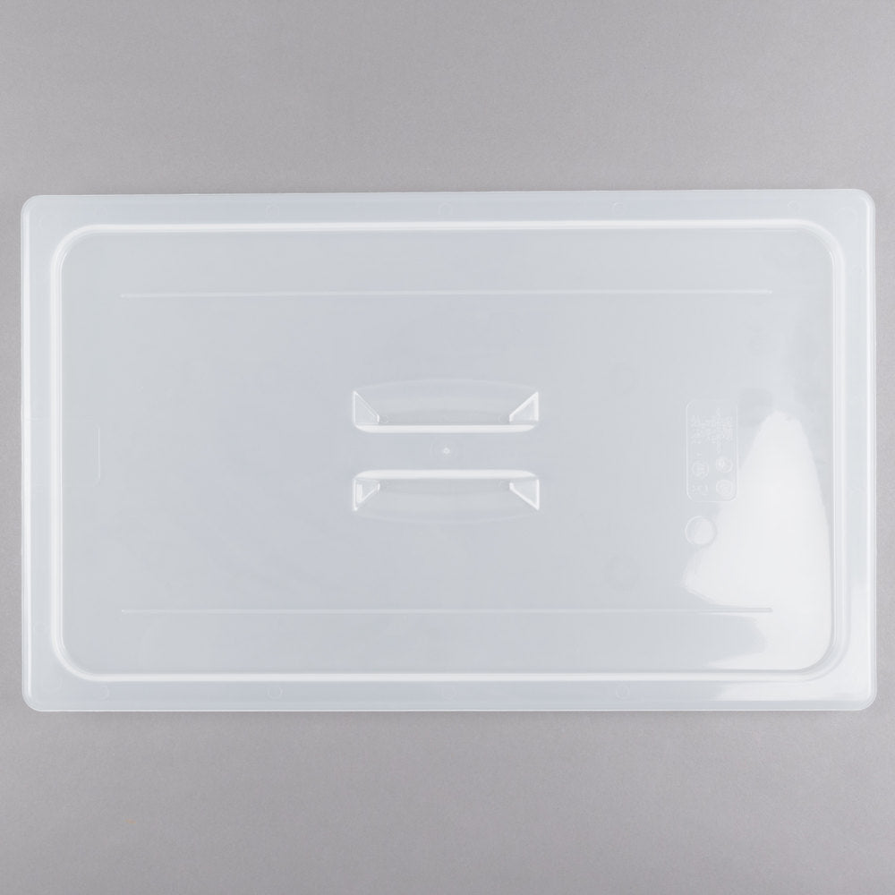 Cambro Full Size Translucent Polypropylene Handled Lid
