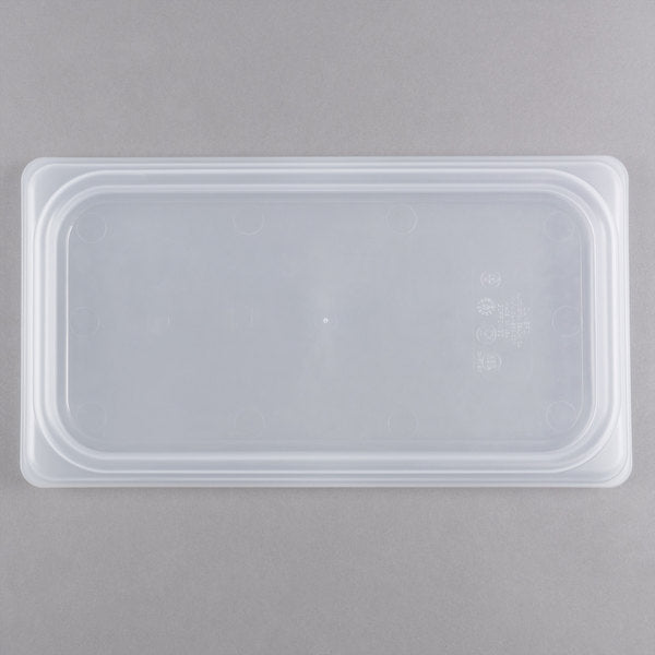 Cambro  Camwear 1/3 Size Translucent Polypropylene Seal Cover