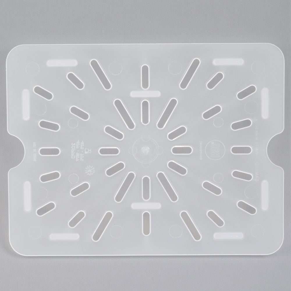 Cambro 1/2 Size Translucent Polypropylene Drain Tray