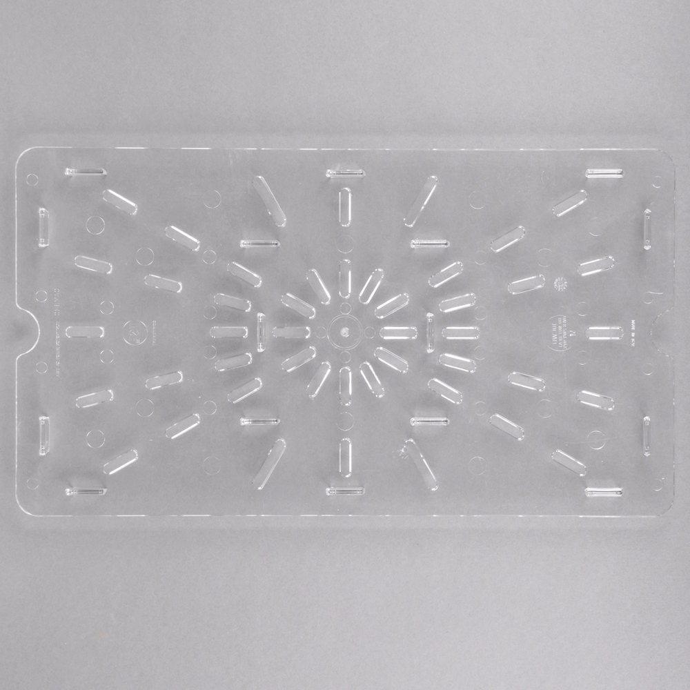 Cambro Camwear Full Size Clear Polycarbonate Drain Tray