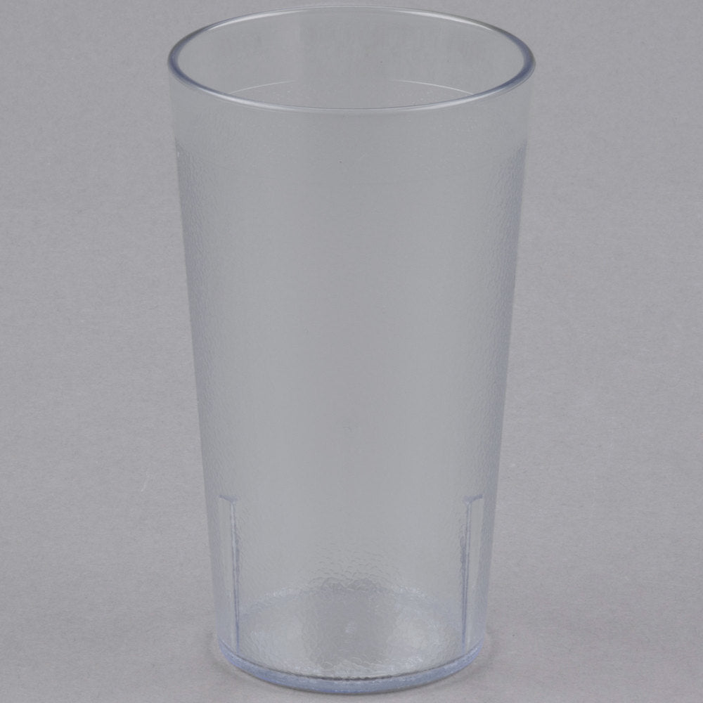 Cambro Colorware 12.6 oz. Clear Customizable SAN Plastic Tumbler - 72/Case