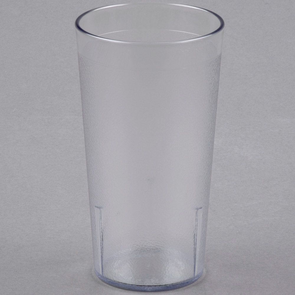 Cambro Colorware 16.4 oz. Clear Customizable SAN Plastic Tumbler - 24/Case