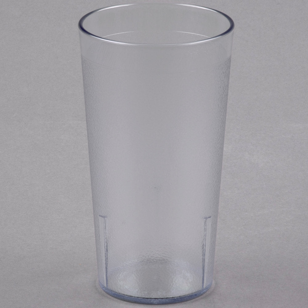 Cambro Colorware 16.4 oz. Clear Customizable SAN Plastic Tumbler - 72/Case