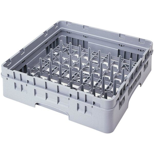 Cambro Soft Gray 5 x 9 Camrack Peg Rack with 1 Extender