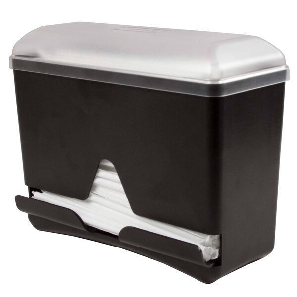 San Jamar ST250 Junior Bulk Straw Dispenser - Black