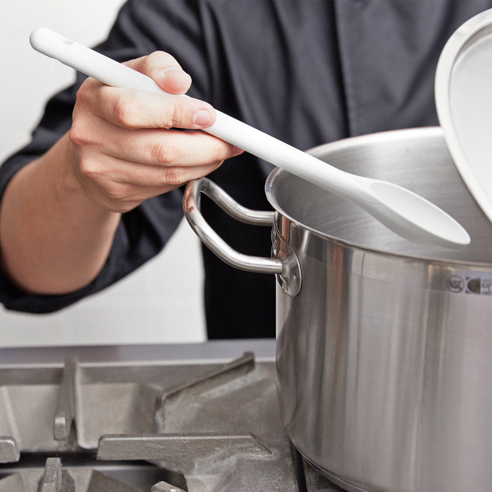 Vollrath 12" White High Heat Nylon Prep Spoon