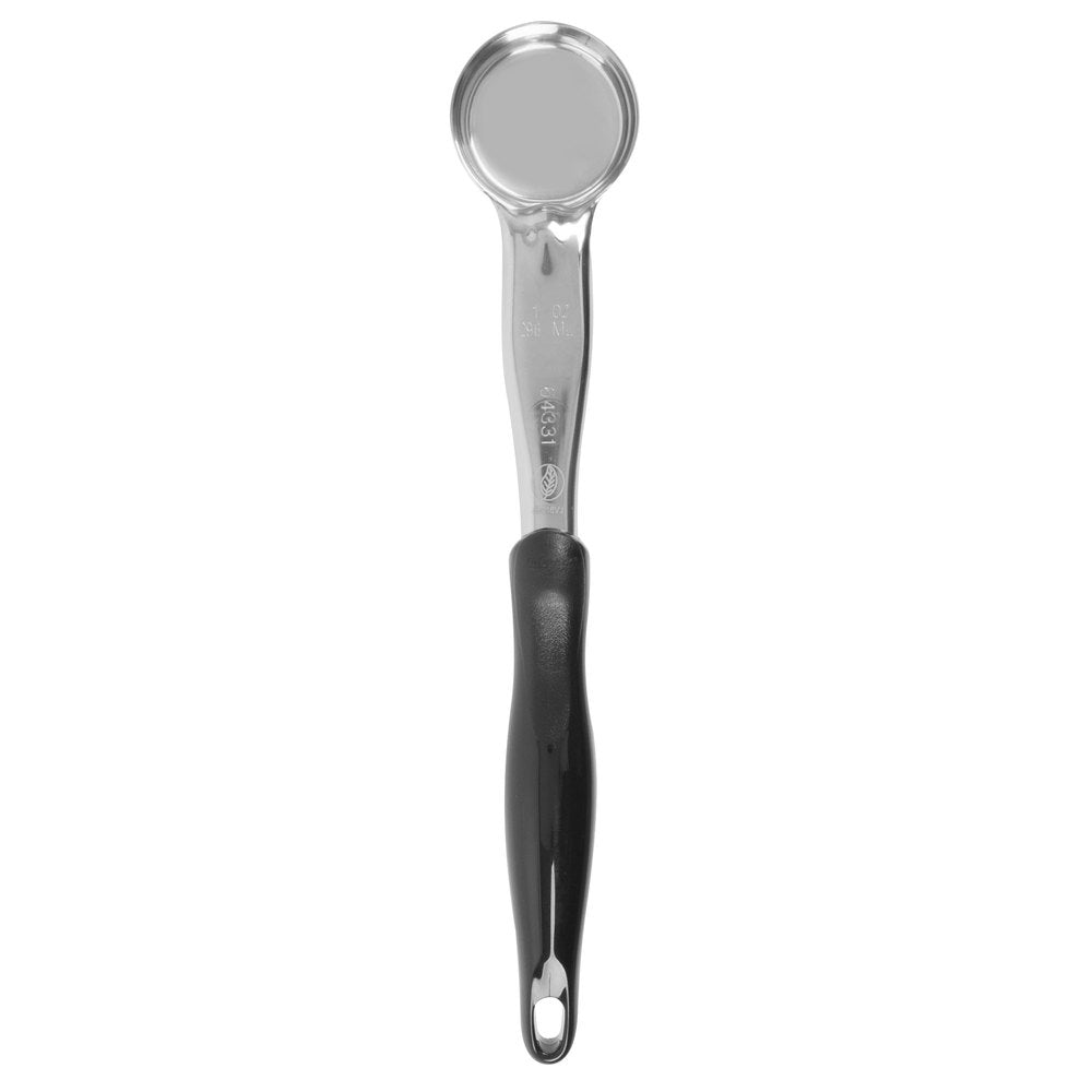 Vollrath Jacob's Pride 1 oz. Black Solid Round Spoodle® Portion Spoon