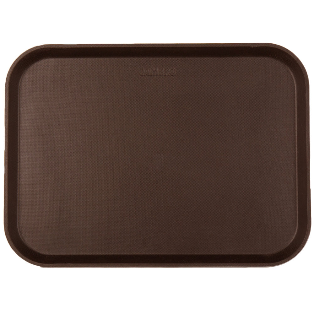 Cambro Camtread® 12" x 16" Tavern Tan Non-Skid Serving Tray - 12/Case