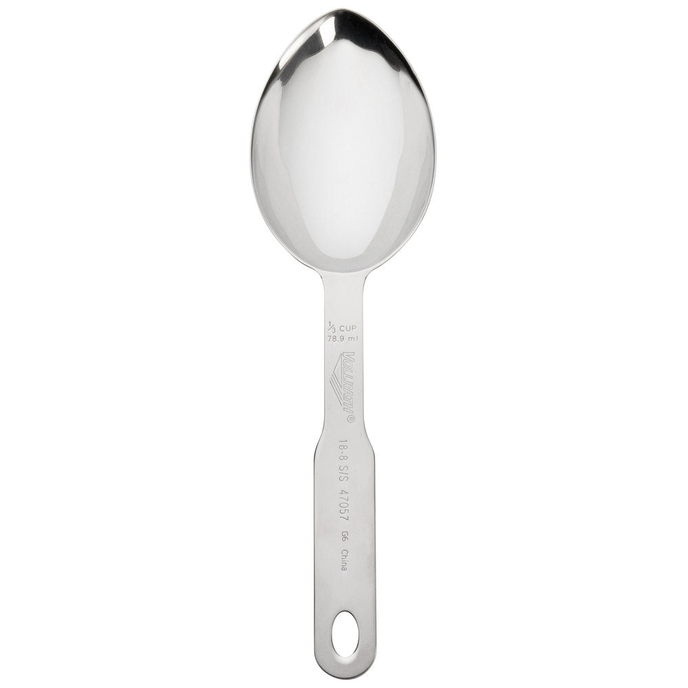 Vollrath 1/3 Cup Stainless Steel Measuring Scoop