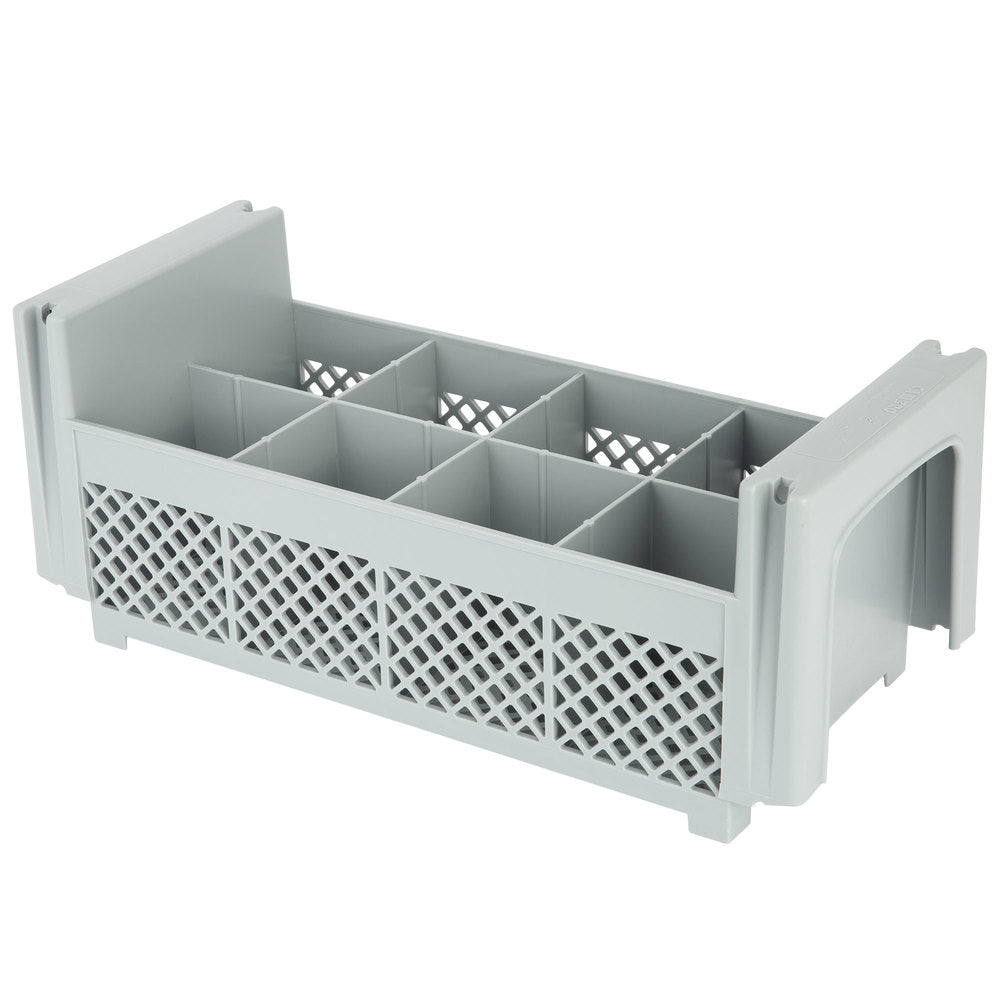Cambro Soft Gray 8 Compartment Half Size Camrack Flatware Basket