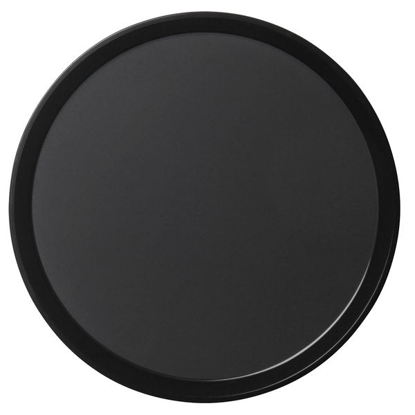 Cambro Black 16" Round Polytread Serving Tray
