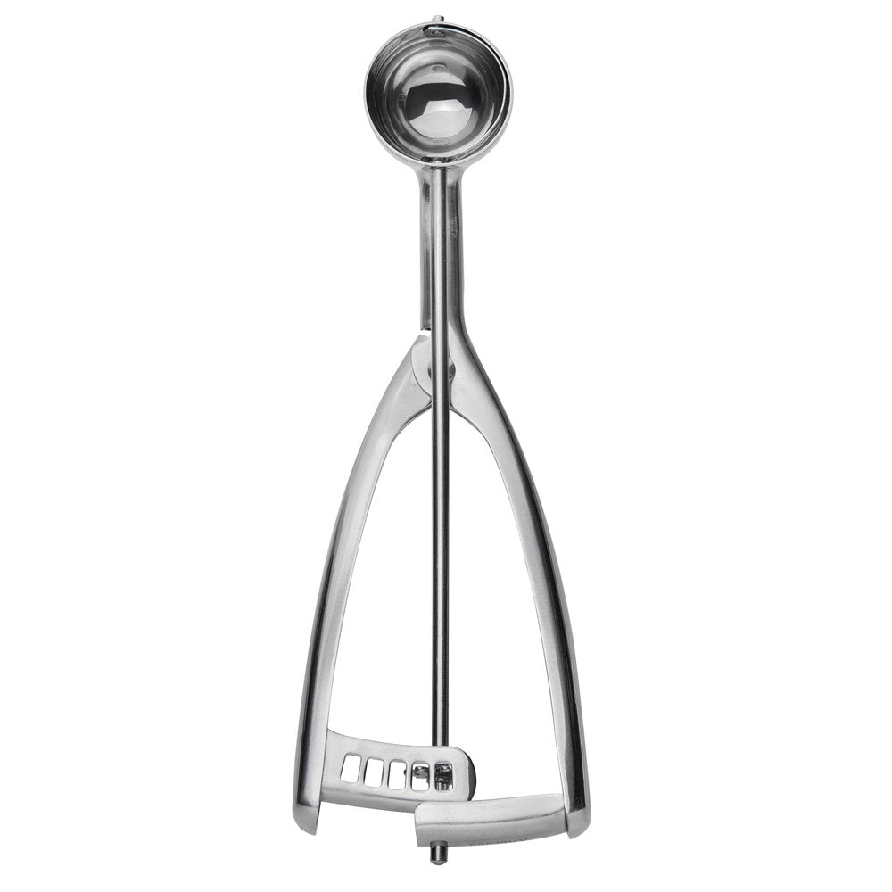 Vollrath #70 Round Stainless Steel Squeeze Handle Disher - 0.5 oz.