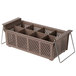 Traex 8-Compartment flatware basket w/ handles Beige