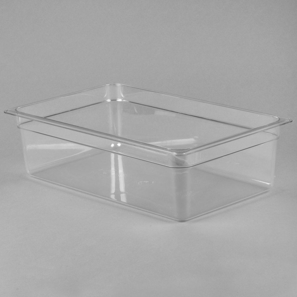 Cambro Camwear Full Size Clear Polycarbonate Food Pan - 6" Deep