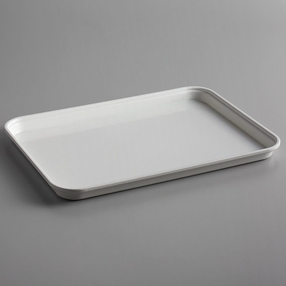 Cambro 13" x 18" White Fiberglass Market Tray