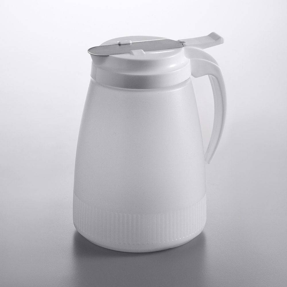 Vollrath Dripcut® 48 oz. Polyethylene Server with White Top