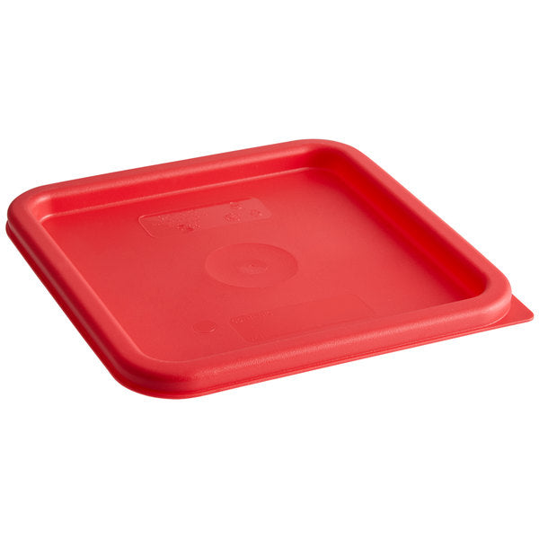 Cambro Winter Rose Square Polyethylene Lid for 6 Qt. and 8 Qt. Food Storage Containers