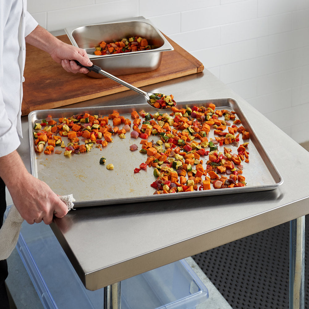 Vollrath Wear-Ever Full Size 16 Gauge 18" x 26" Wire in Rim Aluminum Bun / Sheet Pan