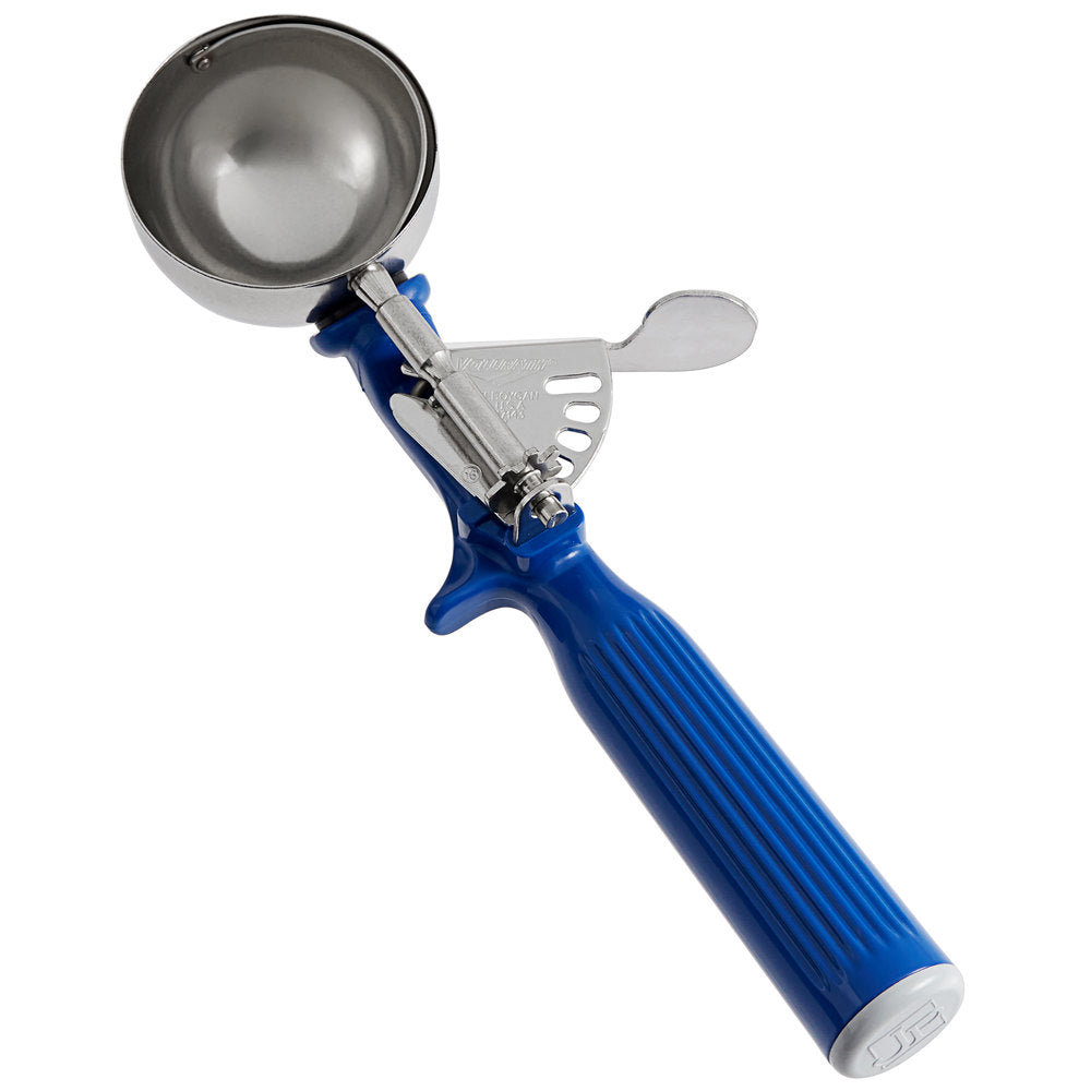 Vollrath Jacob's Pride #16 Blue Thumb Press Disher - 2 oz.
