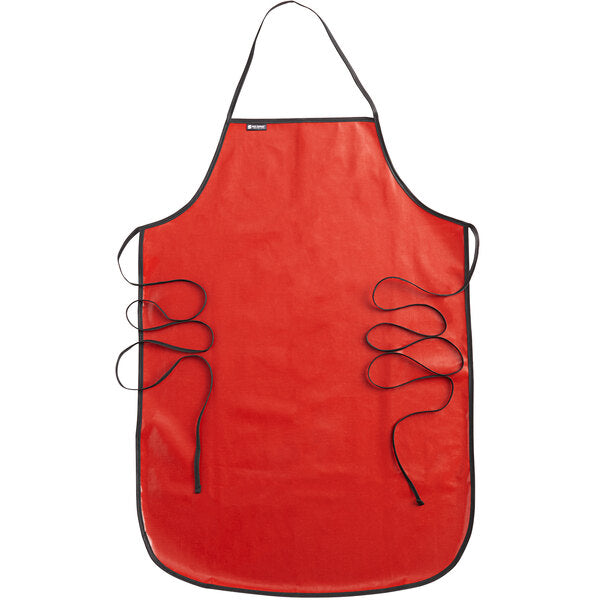 San Jamar EZKAPR Red 20 Mil EZ-KLEEN® Cleaning / Dishwashing Apron - 36" x 25 1/2"