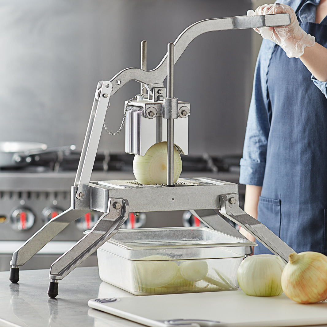 Knicer 1/4" Commercial Onion Slicer With Stainless Steel Blade