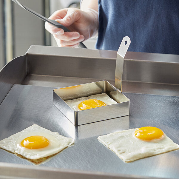 4″ Square Stainless Steel Egg Ring
