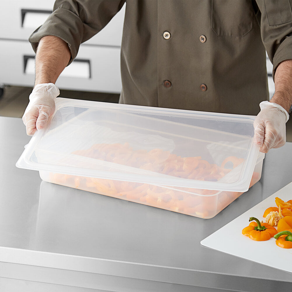 Cambro Camwear Full Size Translucent Polypropylene Seal Cover