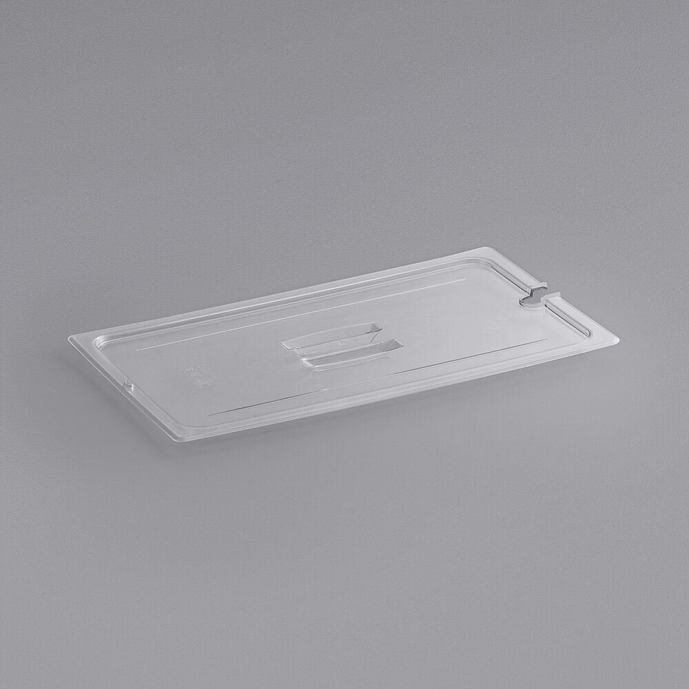 Cambro Camwear Full Size Clear Polycarbonate Handled Lid
