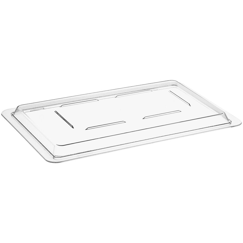 Cambro Camwear 18" x 12" Clear Food Storage Box Flat Lid