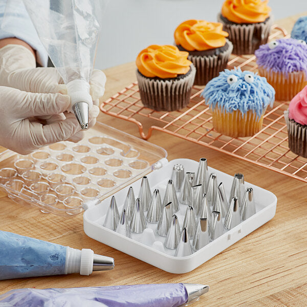 Decorating Tubes, 29 Pcs Set, Tin Box