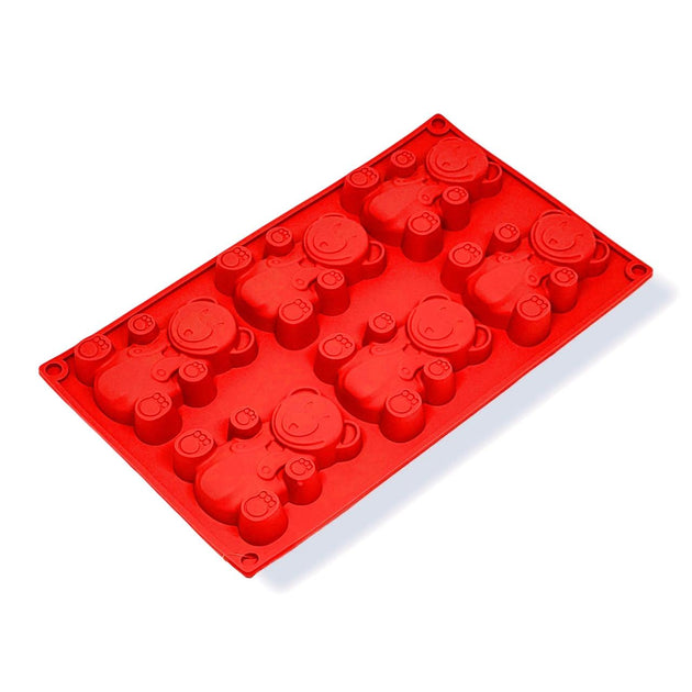 BEAR SHAPED - SILICONE BAKING MOULD 6 CUPS