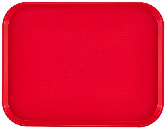 Cambro 14" x 18" Red Customizable Fast Food Tray -