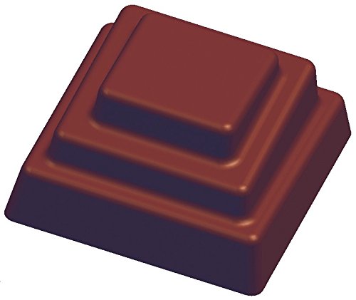 TIERED SQUARE PC CHOCOLATE MOLD - 21PCS/12G