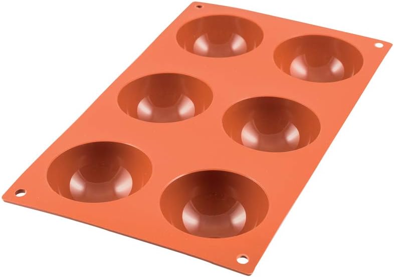 HALFSPHERES - SILICONE BAKING MOULD - 6 CUPS
