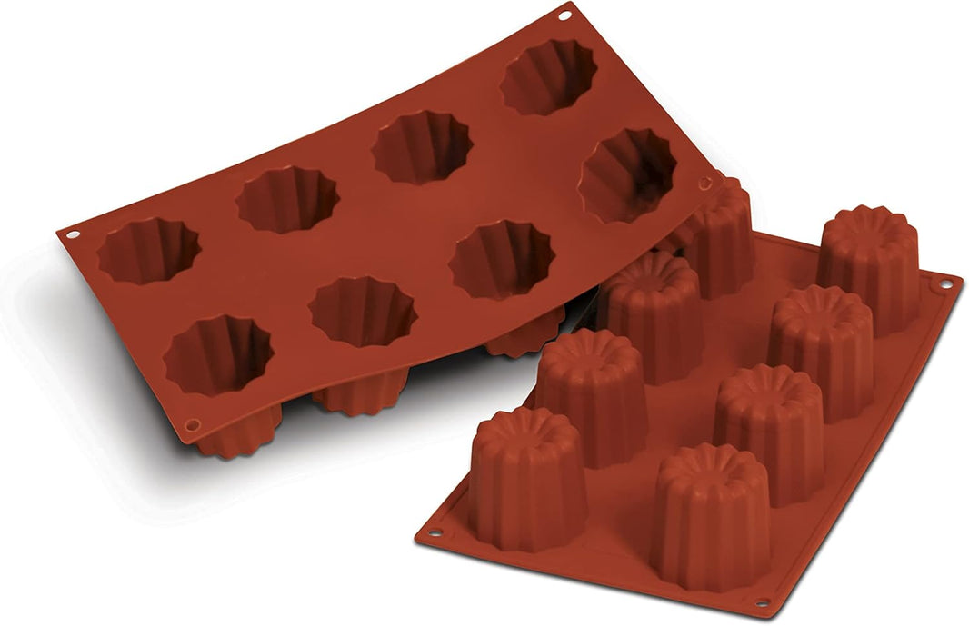 FLOWER CANELE BORDELAIS - SILICONE BAKING MOULD -8 CUPS
