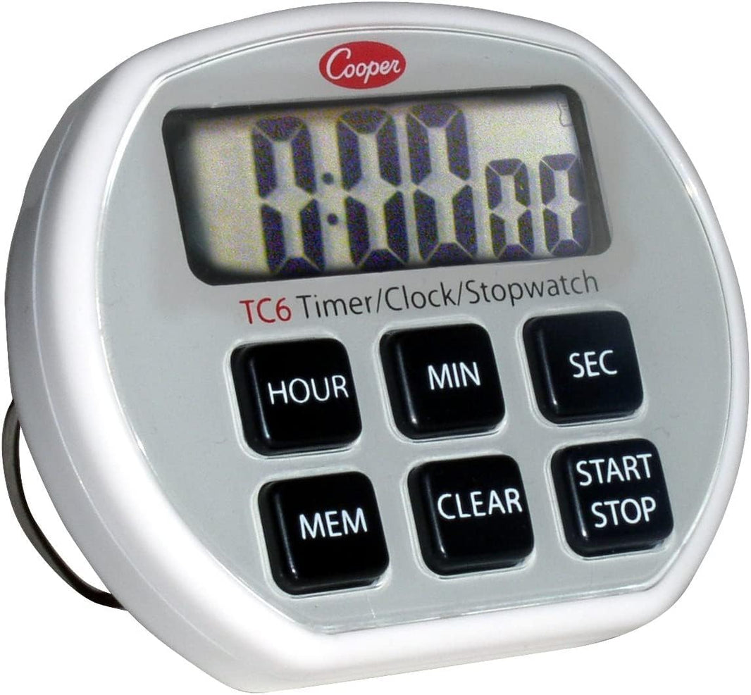 Cooper Atkins 24 Hour Kitchen Timer with Clock