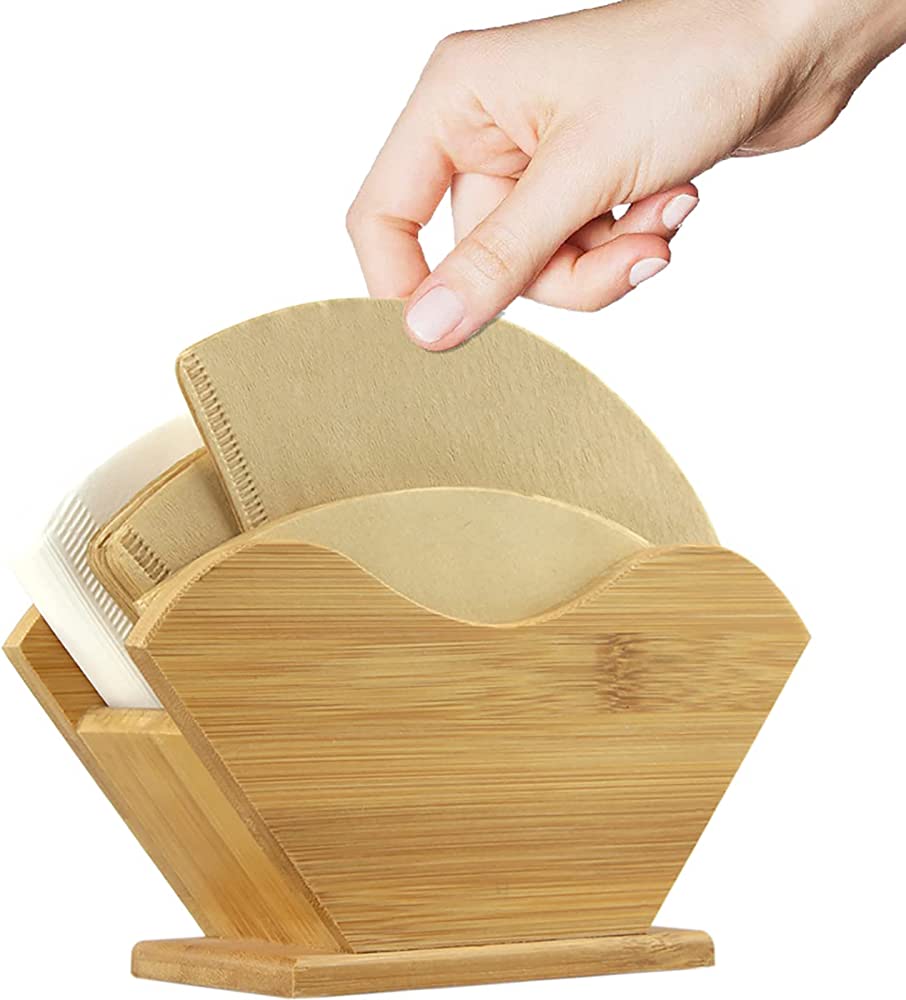 Coffee Filter Paper Shelf-Bamboo - Brewing Edge
