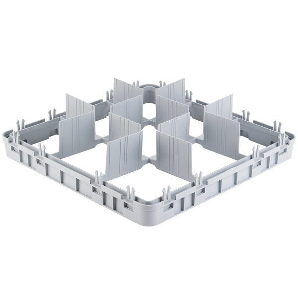 Cambro Soft Gray 9 Compartment Full Size Full Drop Camrack Extende