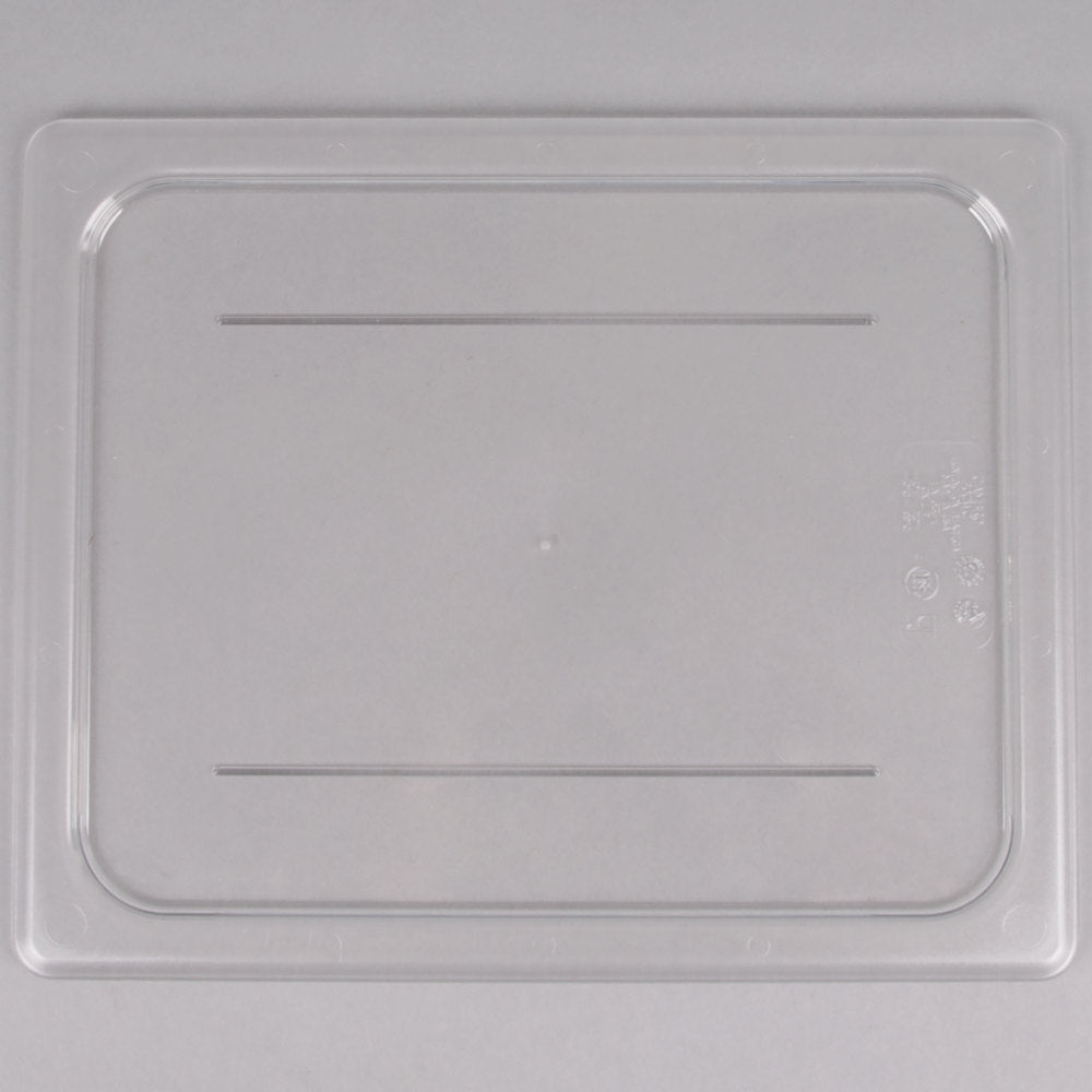 Cambro Camwear 1/2 Size Clear Polycarbonate Flat Lid