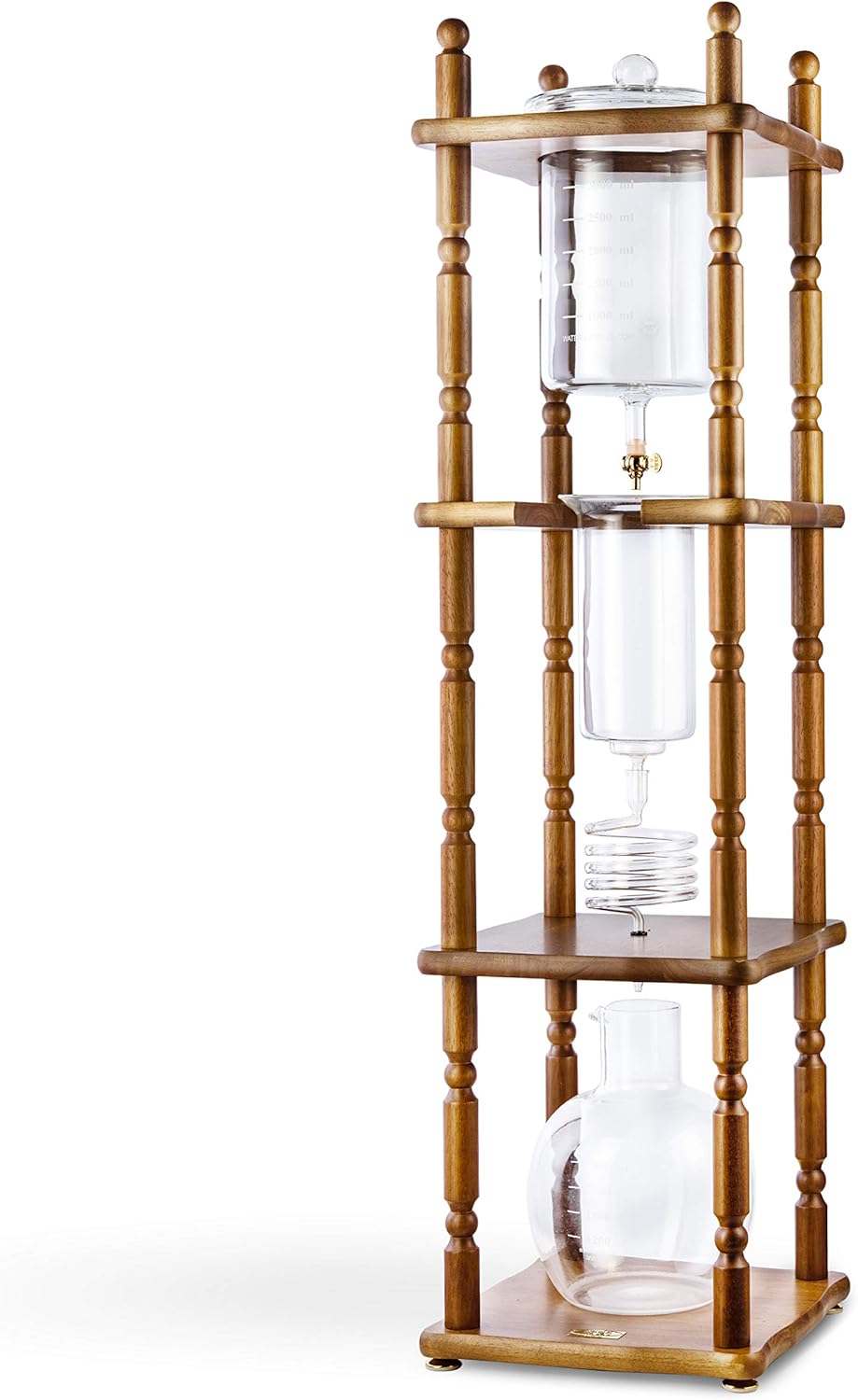 3000mlDrip Tower with Wood Pillar brown/white