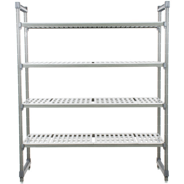 Cambro Camshelving® Elements Vented 4-Shelf Stationary Starter Unit - 21" x 30" x 72