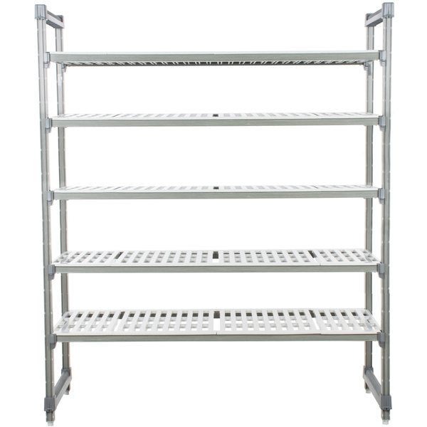Cambro ESU214884V5580 Camshelving® Elements Vented 5-Shelf Stationary Starter Unit - 21" x 48" x 84"