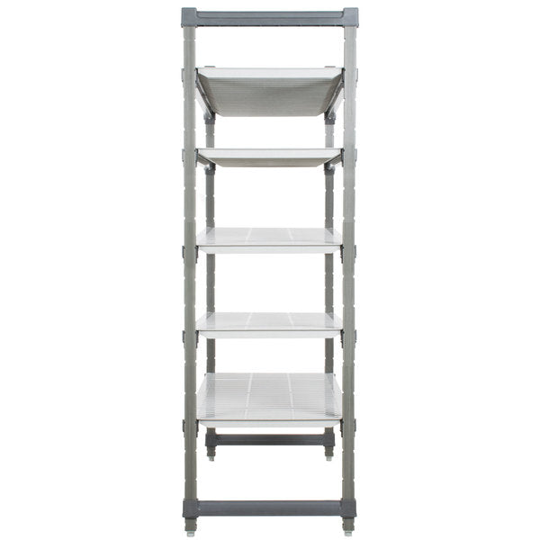 Cambro ESU214884V5580 Camshelving® Elements Vented 5-Shelf Stationary Starter Unit - 21" x 48" x 84"